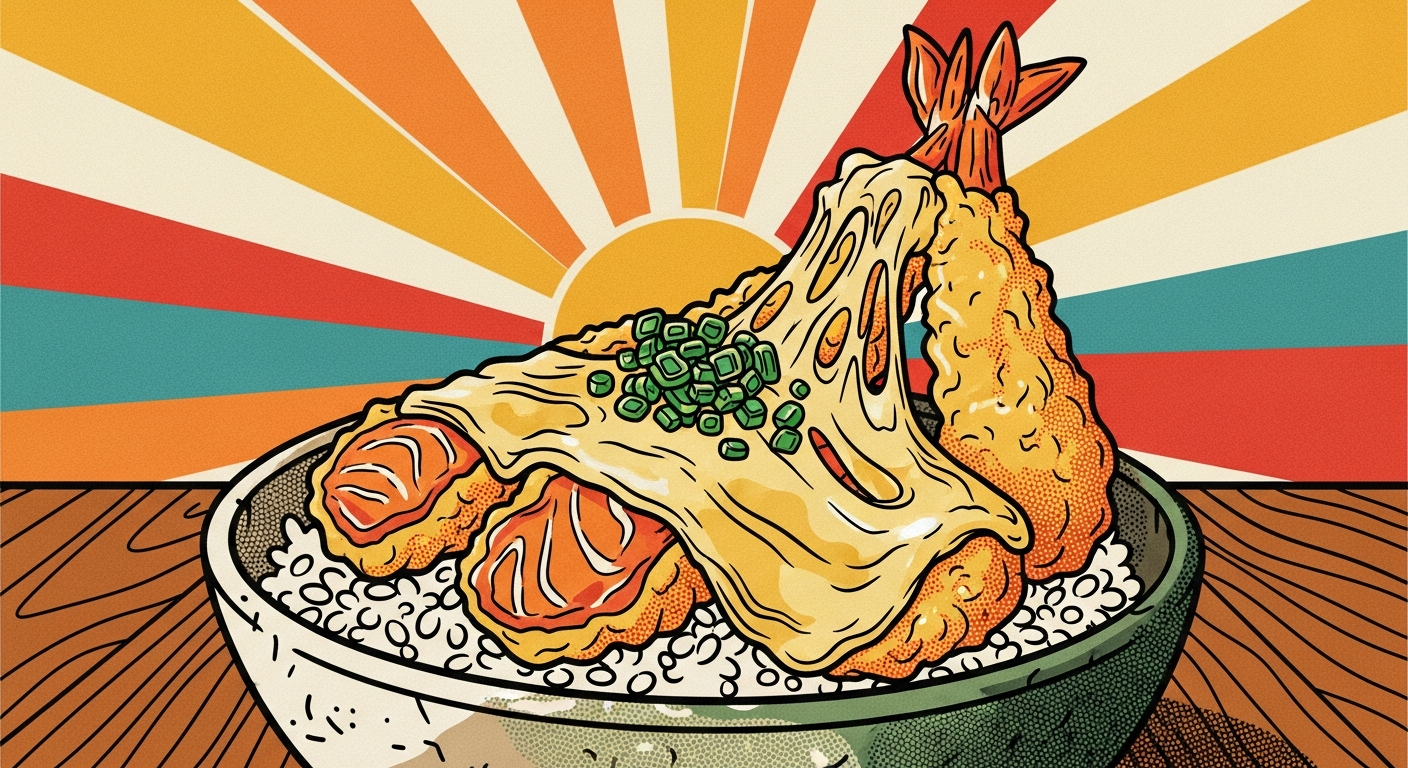 チーズサーモン丼